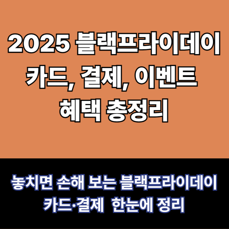 블랙프라이데이 카드이벤트