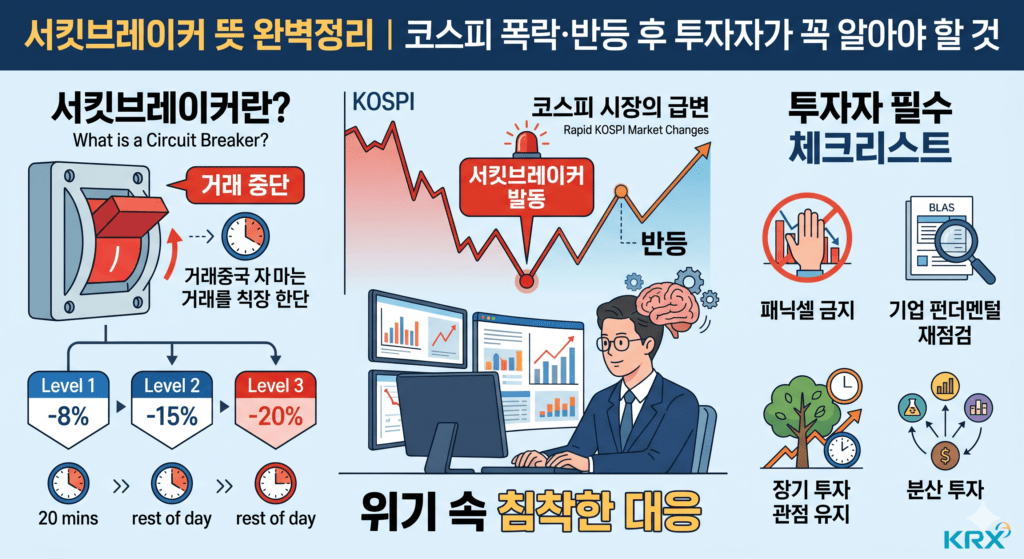 서킷브레이커 뜻 완벽정리｜코스피 폭락·반등 후 투자자가 꼭 알아야 할 것