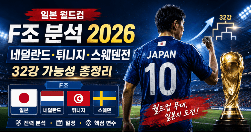 일본 월드컵 F조 분석