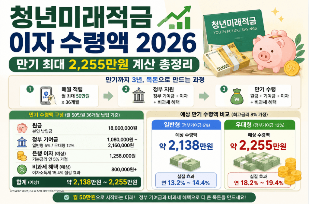 청년미래적금 이자수령액